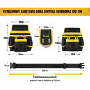 Escada Telescópica Dobrável Multifuncional de Aço Carbono + BRINDE: Bolsa De Ferramentas Multifuncional - COMPRE 1 LEVE 2