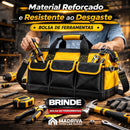 Motosserra Elétrica Portátil Com 4 Baterias 21v Bivolt + BRINDE: Bolsa de Ferramentas Multiuso - COMPRE 1 LEVE 2